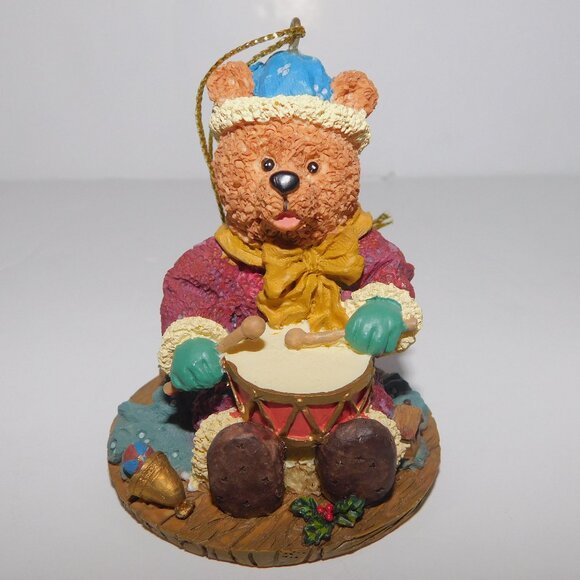 Costco Noel Collection Drummer Teddy Bear Christmas Tree Ornament - Picture 1 of 5